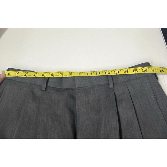Haggar Travel Performance Flat Front Gray Men's Dress Suit Pants Size 34x30 - Picture 4 of 6